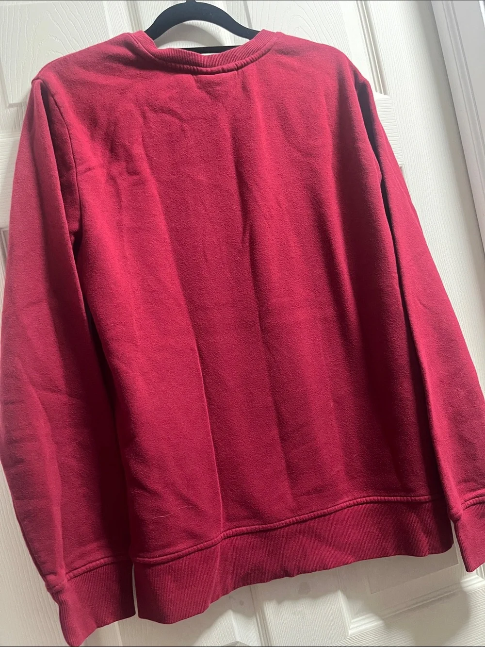 Reebok Men's Deep Red Crewneck Sweatshirt with Logo